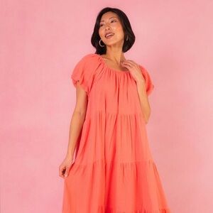 Ivy City Co. Harvey Dress in Coral